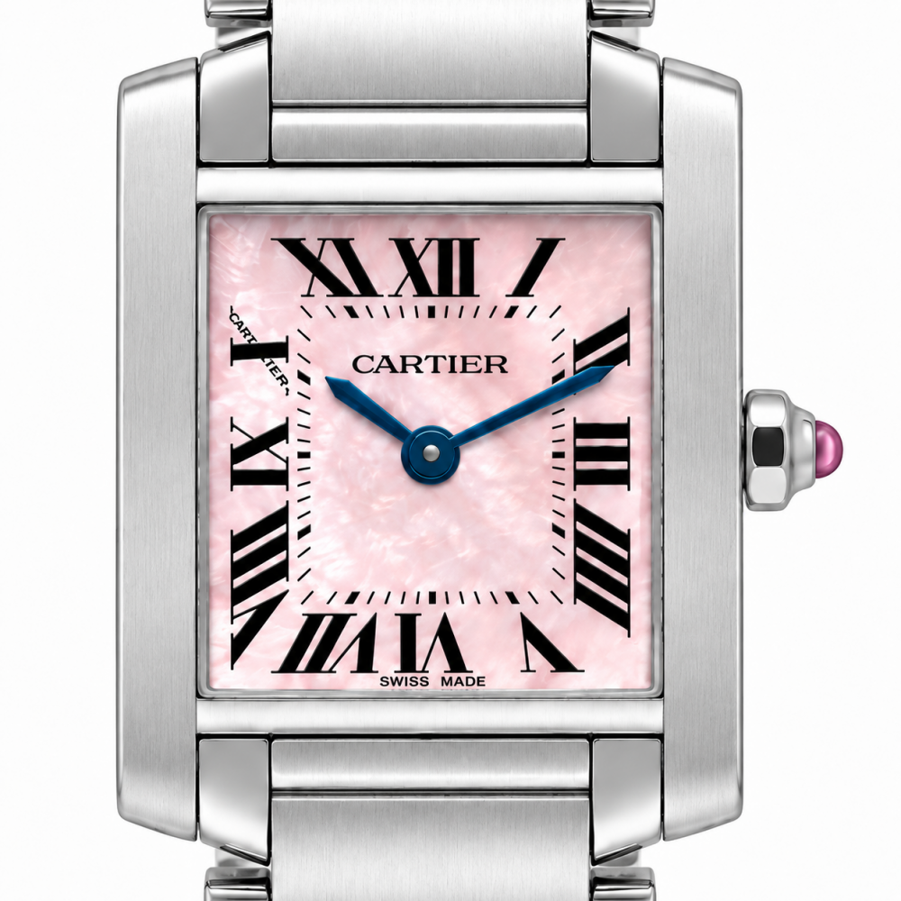 Cartier Tank Française Small W51027Q4 MOP Pink Dial Watch